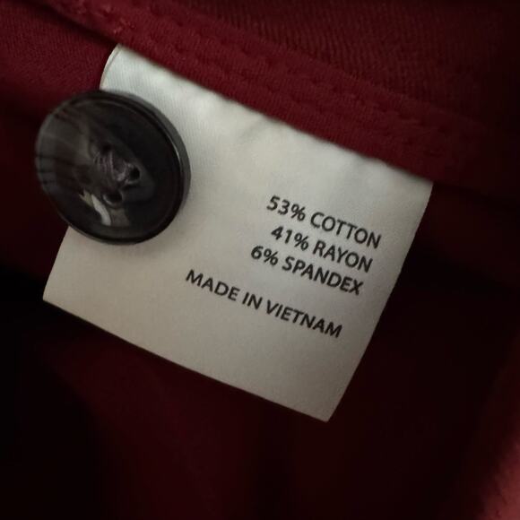 41 Hawthorn Adjustable Hem Pants Merlot Red NWT Women’s Size 4 Regular Fit - Picture 10 of 10